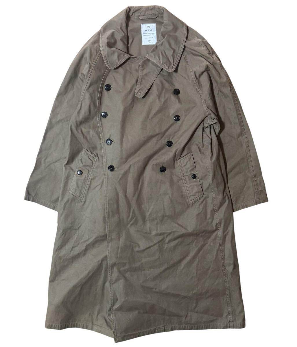 HARROW TOWN STORES NHT2052DT (コート) HEAVY WEIGHT COTTON TWILL OVERDYE DOUBLE OVER COAT size 42R拍卖