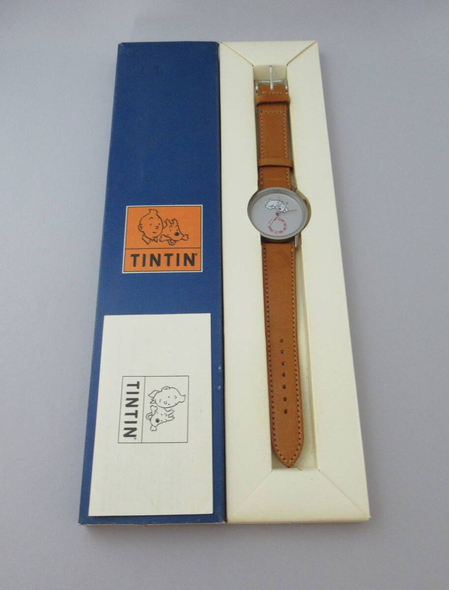 1990'S オールド 当時物★TINTIN/タンタンの冒険◆リストウォッチ 腕時計 SNOWY スノーウィ MILOU ミルゥ HERGE MOULINSART TIN TIN拍卖