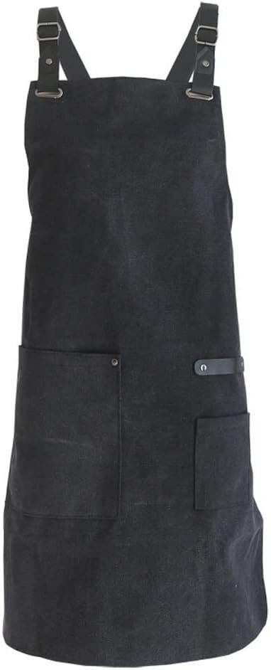 ポケット付きエプロン キッチンエプロンファッションニュートラルレストランエプロンベーカリークッキングバリスタオーバーオールキッチン拍卖