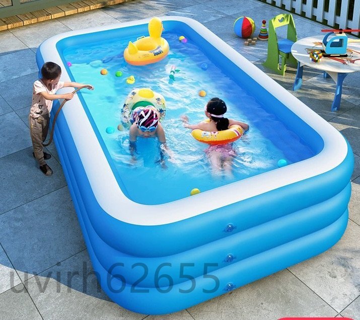 大好評☆売り切り ビニールプール 家庭用プール ファミリープール 大型プール キッズプール ガーデンプール 特大拍卖