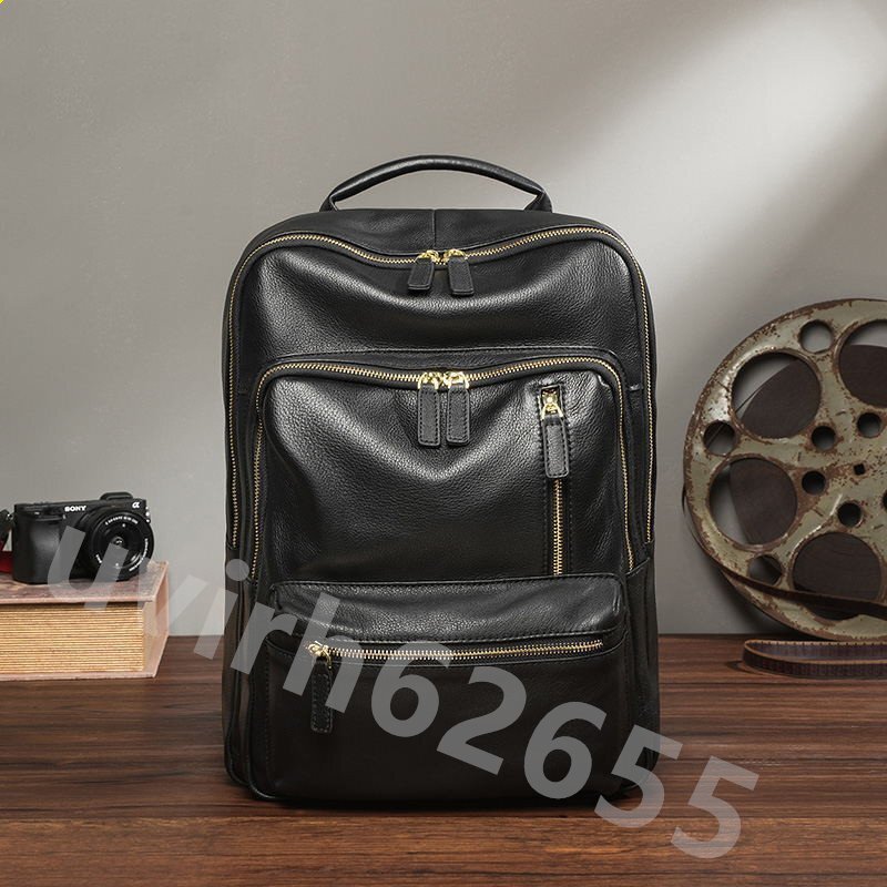 レザー 本革 ビジネスリュック メンズバッグ レザー リュックサック メンズバッグ 通勤通学拍卖