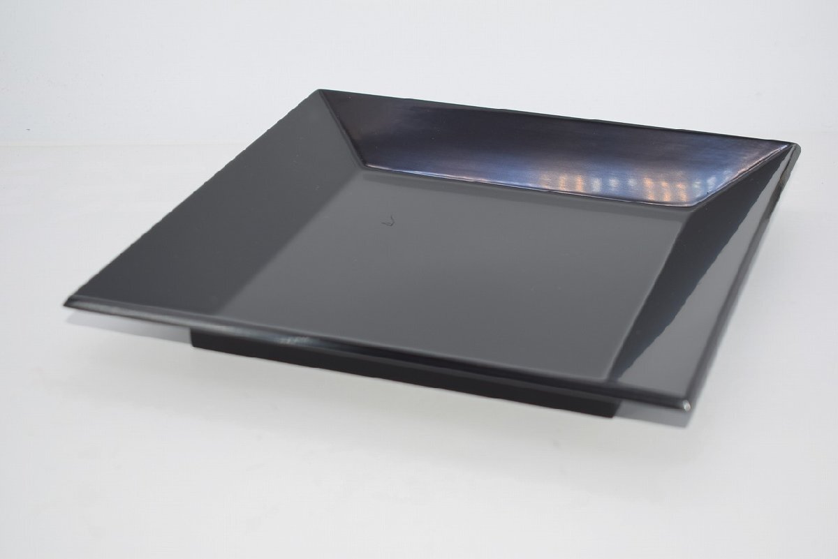 茶道具 四方盆 真塗 大 盆香合 tz24-006 注)画像は見本です。拍卖