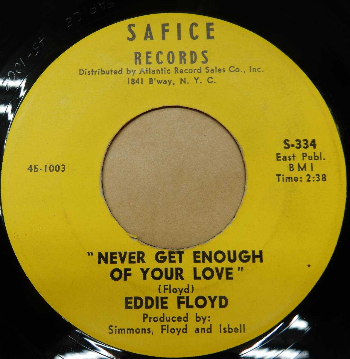 (EP) EDDIE FLOYD NEVER GET ENOUGH OF YOUR LOVE拍卖