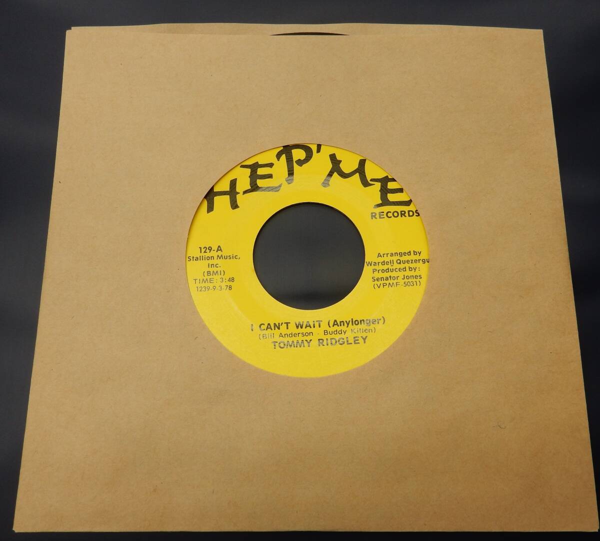 (EP) TOMMY RIDGLEY I CAN'T (ANYLONGER) 拍卖