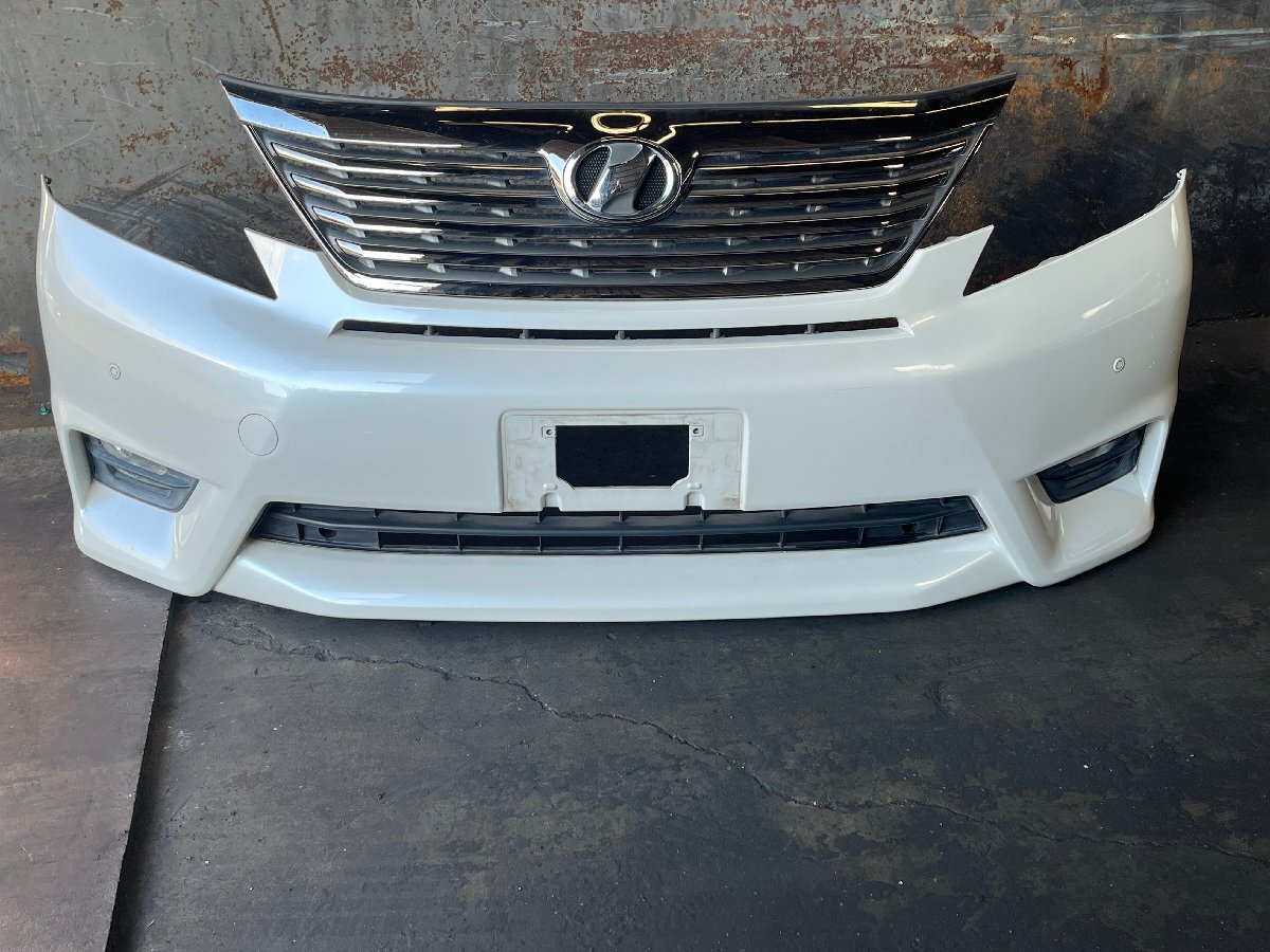 平成22年 トヨタ ヴェルファイア ANH20W 前期 フロントバンパー フォグ、グリル付き 9812拍卖
