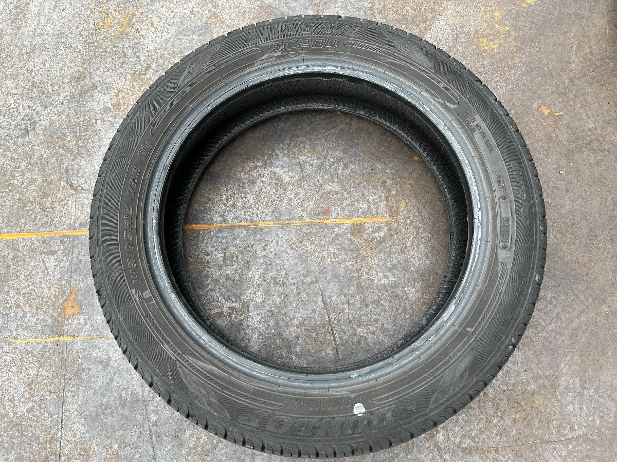 ダンロップ エナセーブ ENASAVE EC204 145/65 R15 15インチタイヤ  1本 中古 2021年製 9906拍卖