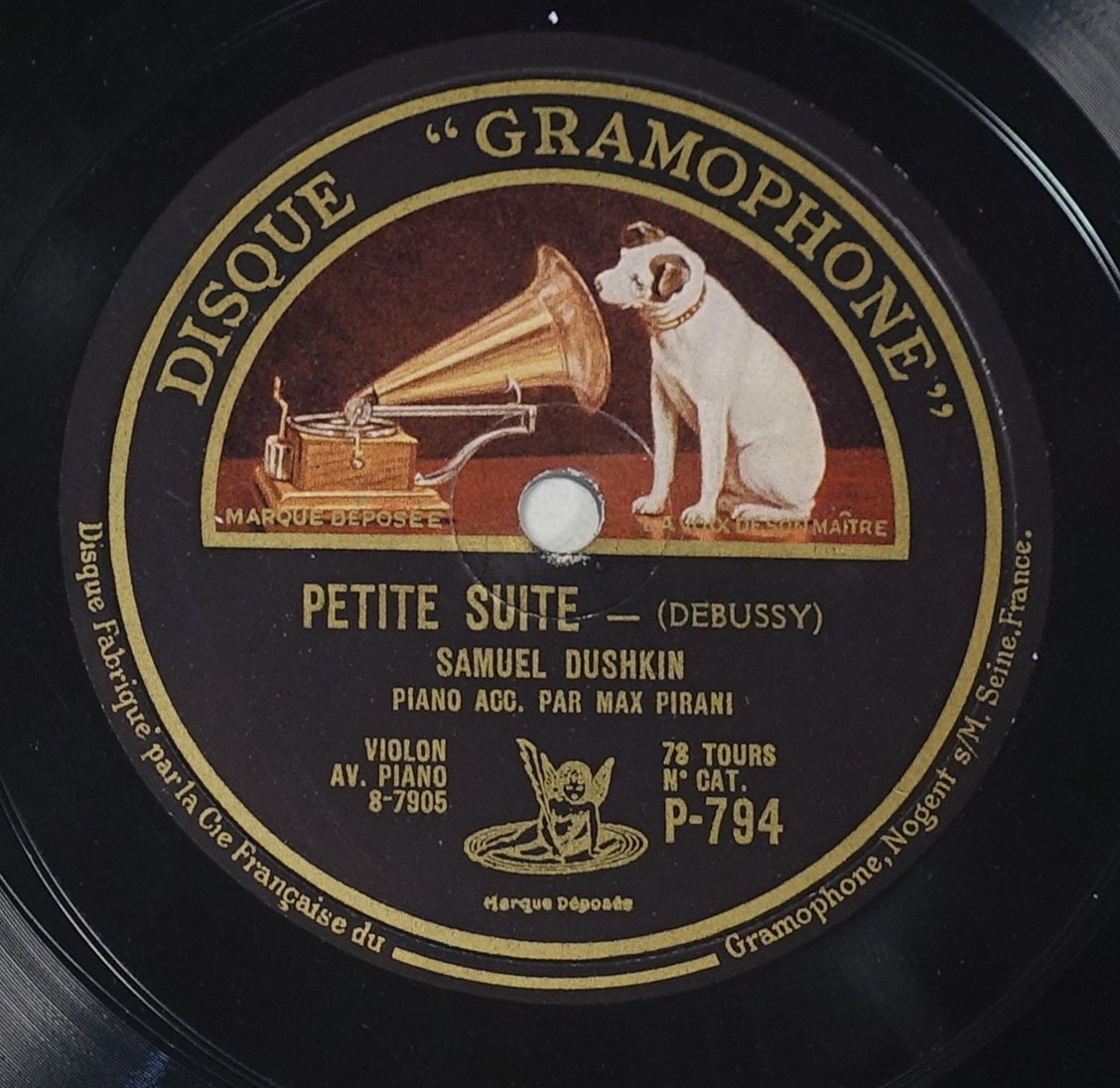 仏Gramophone サミュエル・ドゥシュキンのヴァイオリン小品集拍卖