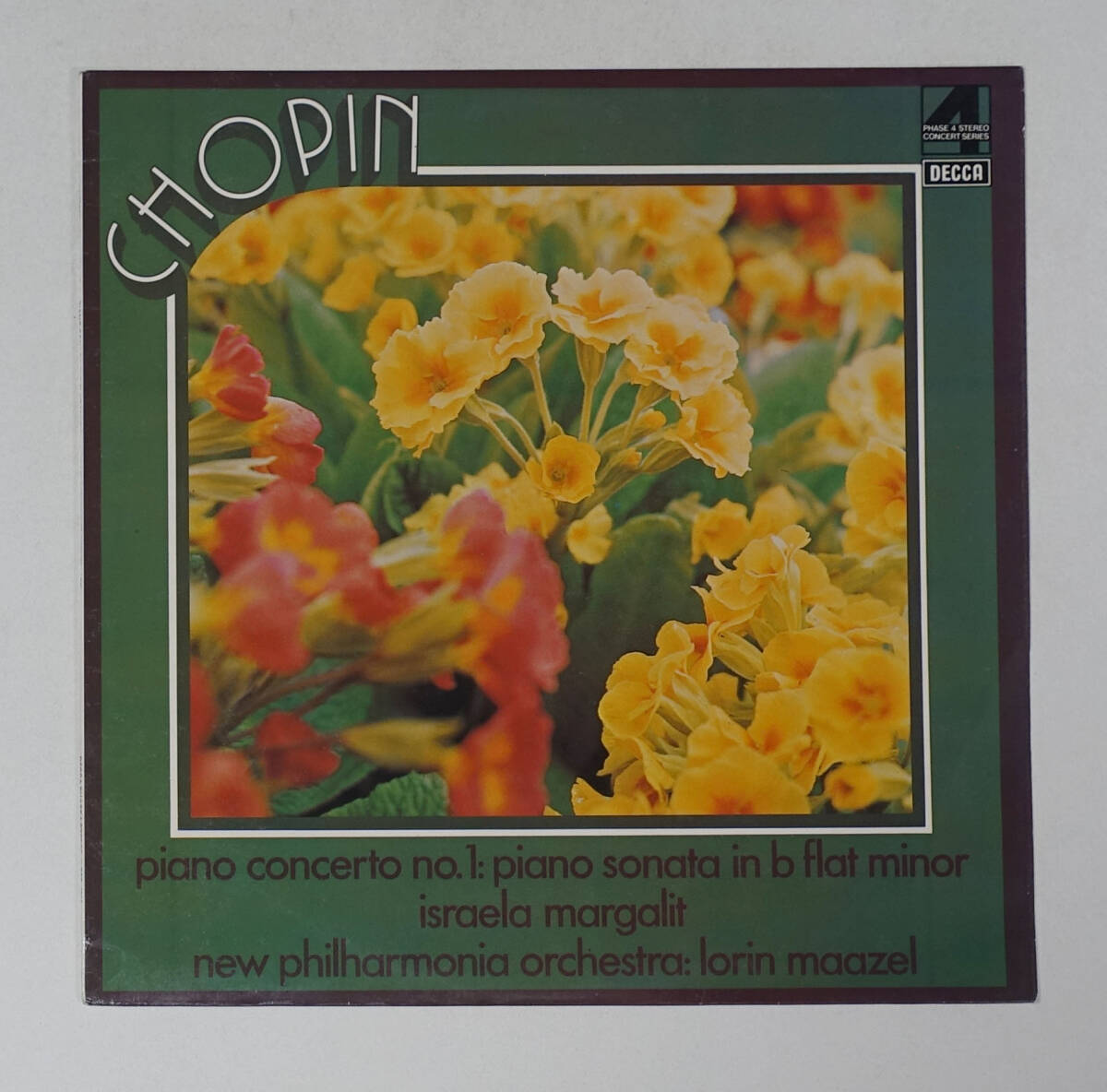 英DECCA PFS 4311 ショパン: ピアノ協奏曲第1番 イスラエラ・マルガリット拍卖