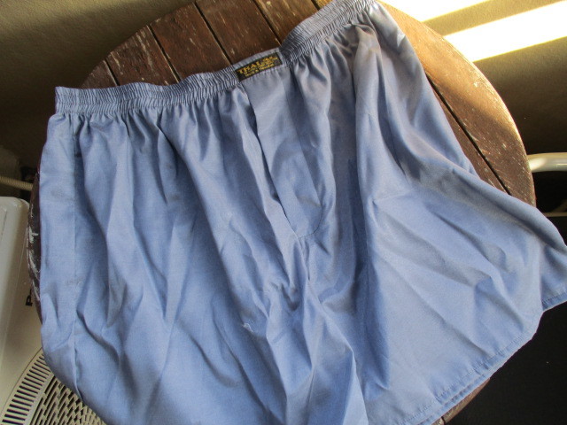 未使用 男性タイシルクトランクス 青銀 4XL 1枚700円~+送料185円拍卖