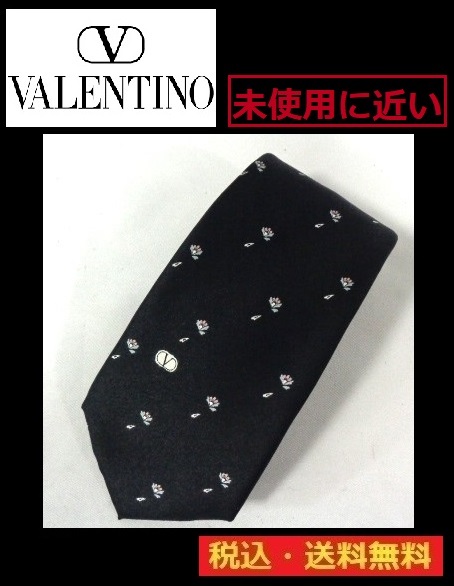 未使用に近い■VALENTINO cravatte■ヴァレンティノ■ネクタイ■ MADE IN ITALY■絹/シルク■送料無料拍卖
