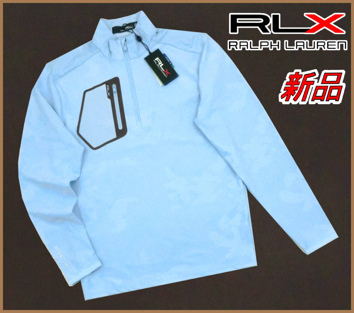 【国内正規品】67%OFF◆RLXラルフローレンゴルフシャツ◆定価:29,700円◆長袖ストレッチジャージークォータージッププルオーバーUS:XS/JP:S拍卖