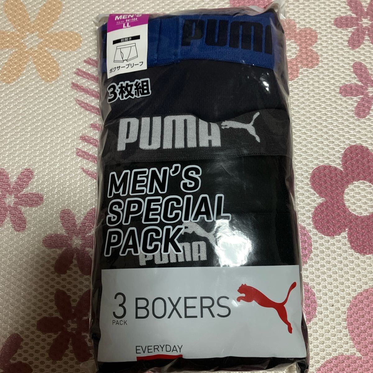 ボクサーパンツ PUMA LL 3枚組 未開封拍卖