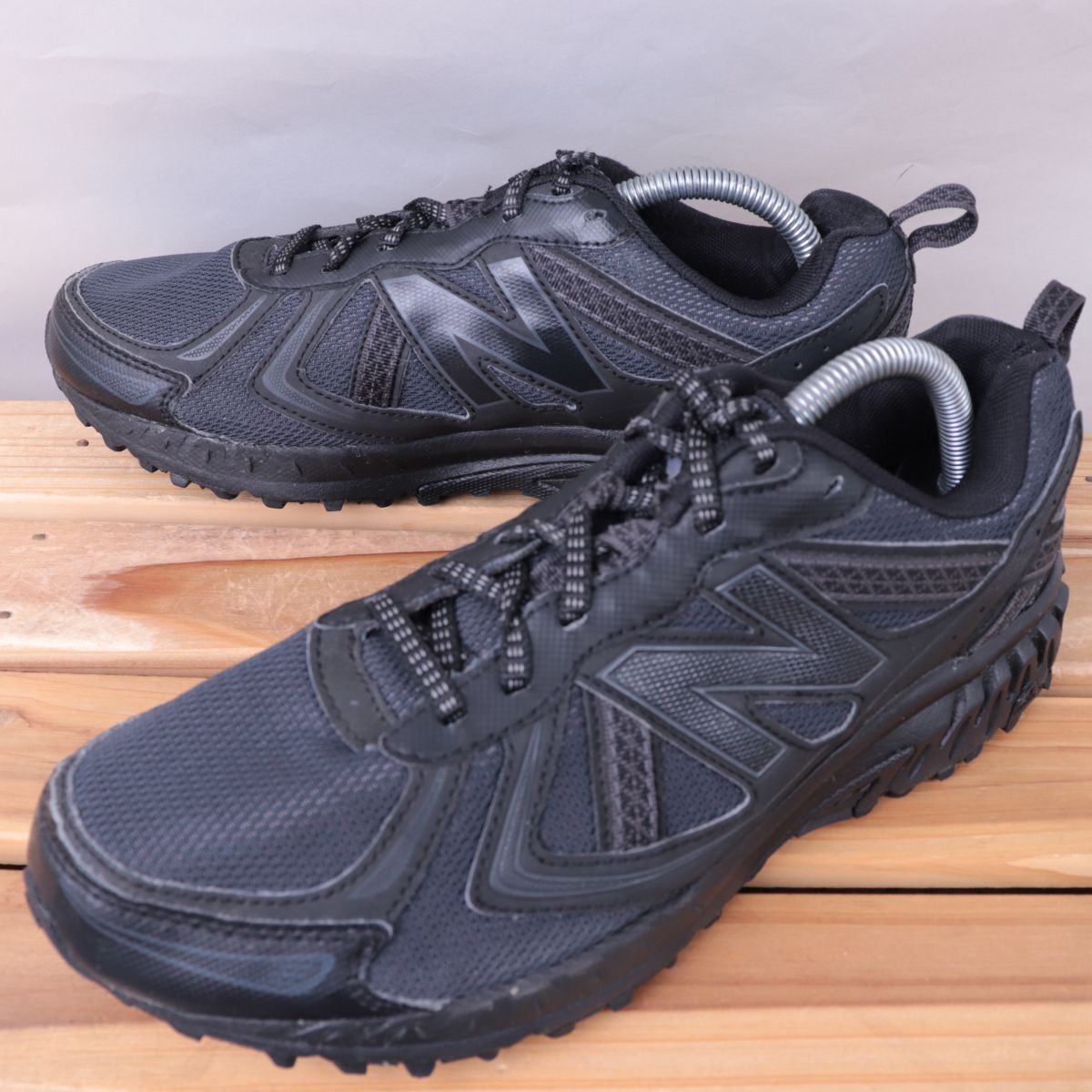 z1637【410】ニューバランス US8 26.0cm/黒 ブラック newbalance メンズ スニーカー 中古拍卖