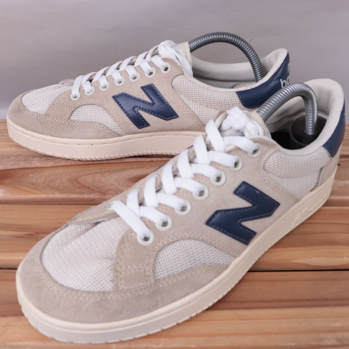 z1741【PROCTCCF】ニューバランス US8 26.0cm/グレー系 白 ネイビー ベージュ newbalance メンズ スニーカー 中古拍卖