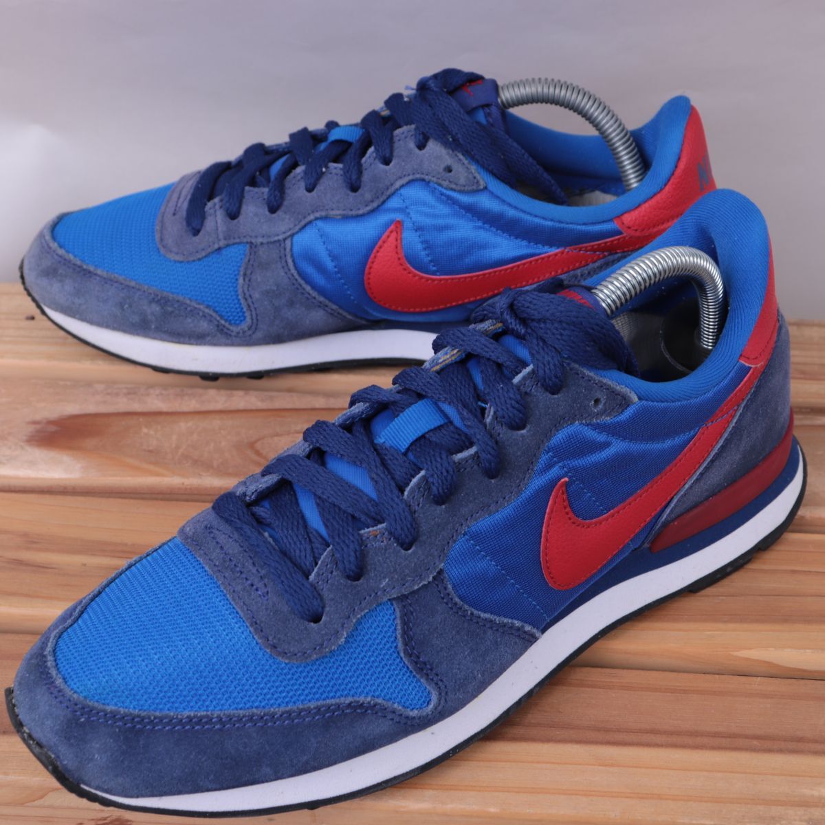 z2259 ナイキ インターナショナリスト U8.5 26.5cm/青 ブルー 紺 赤 NIKE INTERNATIONALIST メンズ スニーカー 中古拍卖