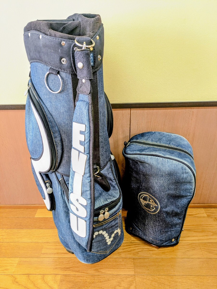 ★稀少・レア★ エヴィス EVISU キャディバッグ デニム エビス拍卖