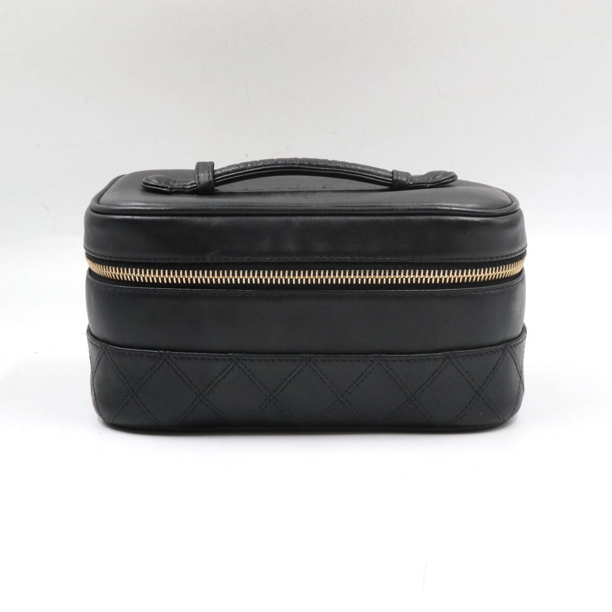 ★CHANEL シャネル ココマーク マトラッセ ビコローレ ラムスキン ハンドバッグ バニティポーチ レディース ブラック系拍卖