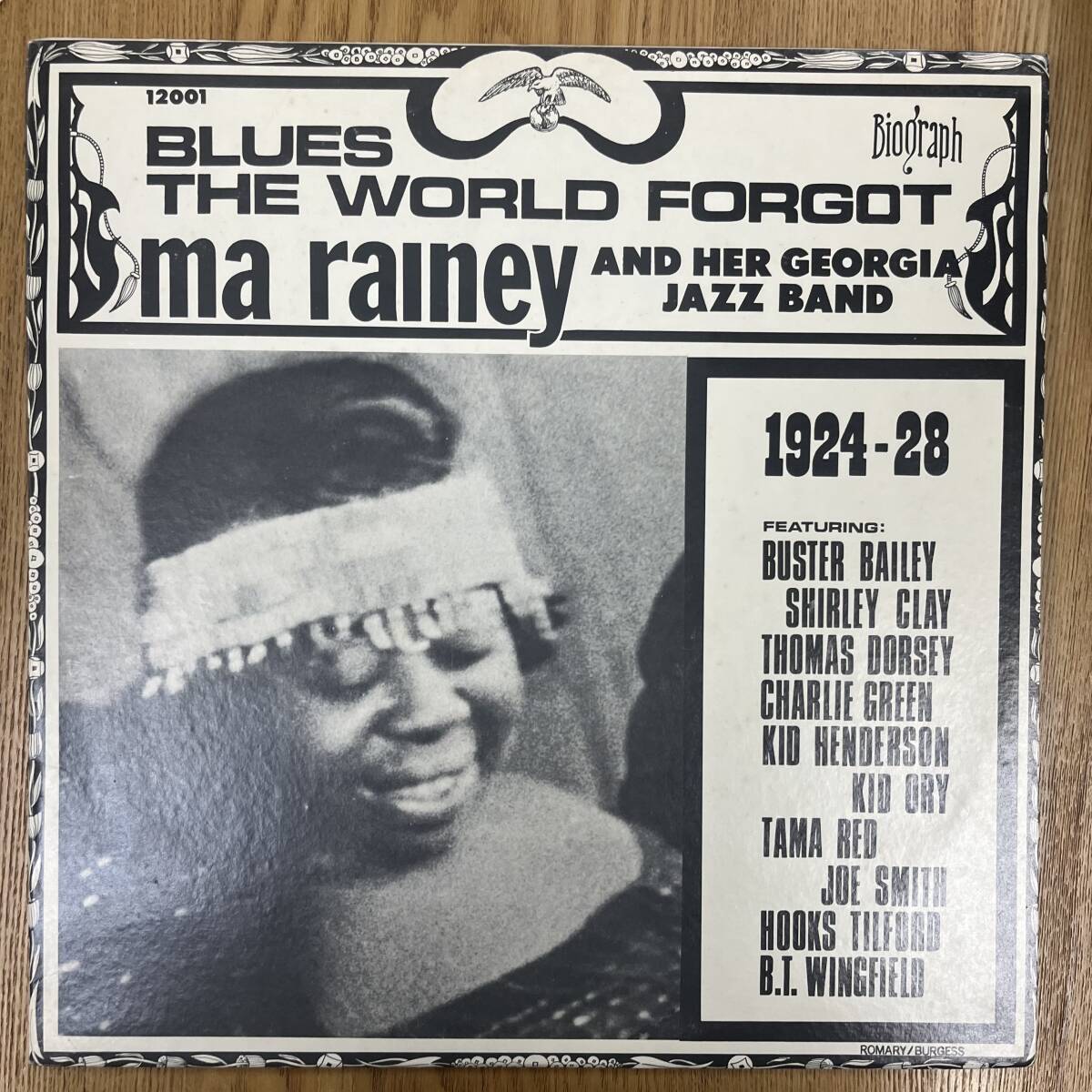 MA RAINEY blues the world forgot / マ・レイニー / USA BIOGRAPH BLP-12001 NB0929-25拍卖