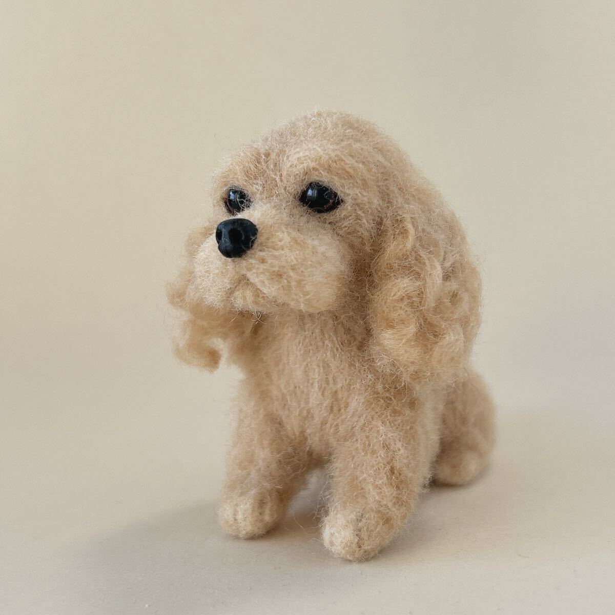 コッカースパニエル 羊毛フェルト ハンドメイド 犬 マスコット 置物 拍卖