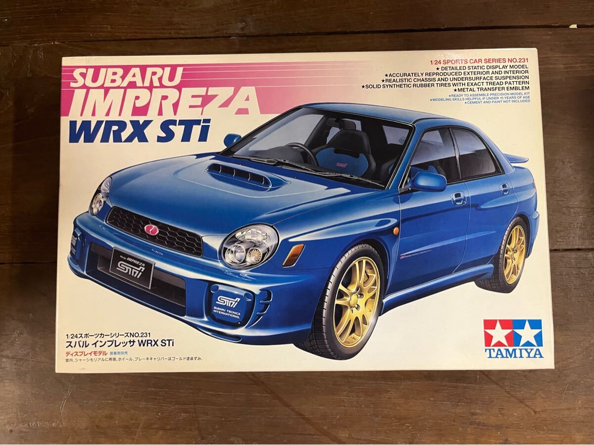 タミヤ模型 スバル インプレッサ WRX STi 1/24 SUBARU IMPREZA WRX STi スポーツカーシリーズ No.231 プラモデル TAMIYA 絶版当時物拍卖