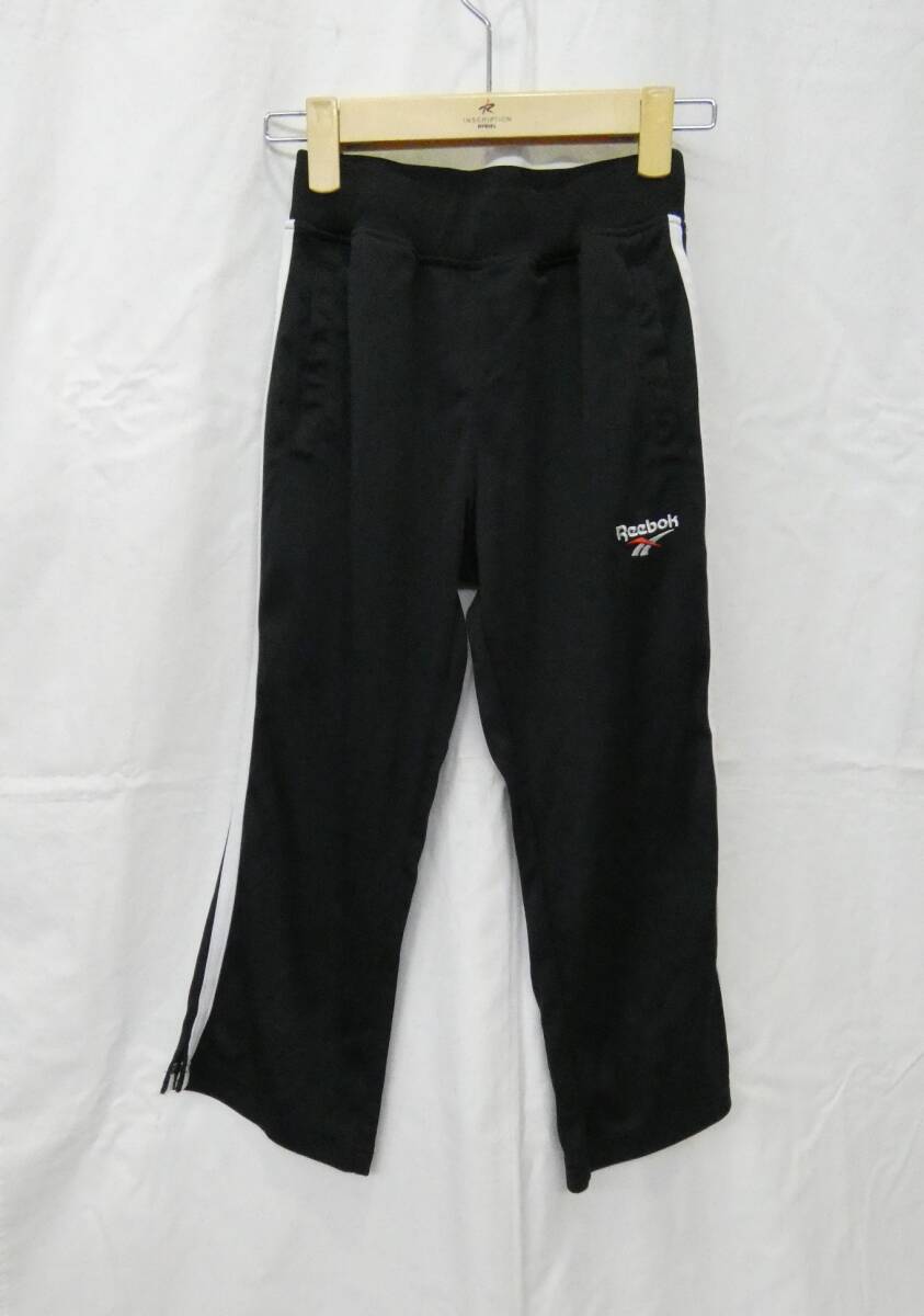 ★Reebok/リーボック★クロップドプレイドライパンツ/M/黒拍卖