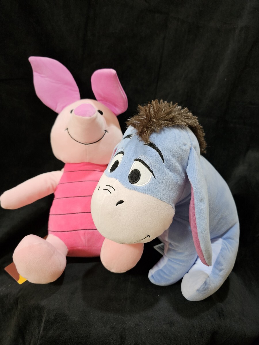 Disney イーヨーとピグレット 2体セット拍卖