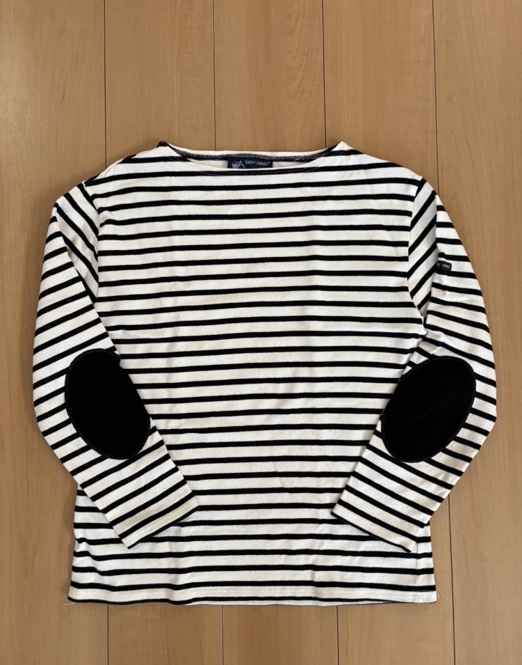 セントジェームス ウェッソン エルボーパッチ 生成り/ブラック サイズ T3拍卖