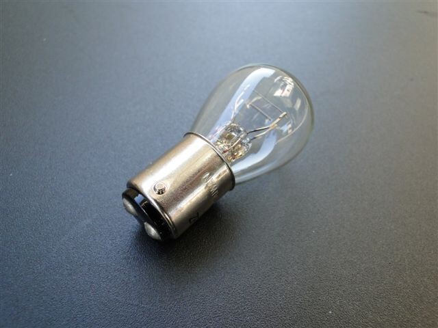 0344■CB400F/CB350F/CB750K0~K6 テールランプ電球(12V-23W/8W)ナス型(白色)※ダブル球 ヨンフォア拍卖