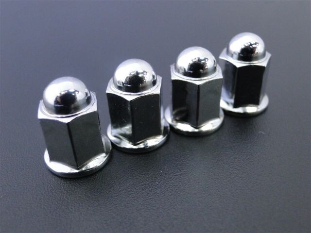 4741■HAWK マフラー取付用メッキロングキャップナットセット ホーク バブ拍卖