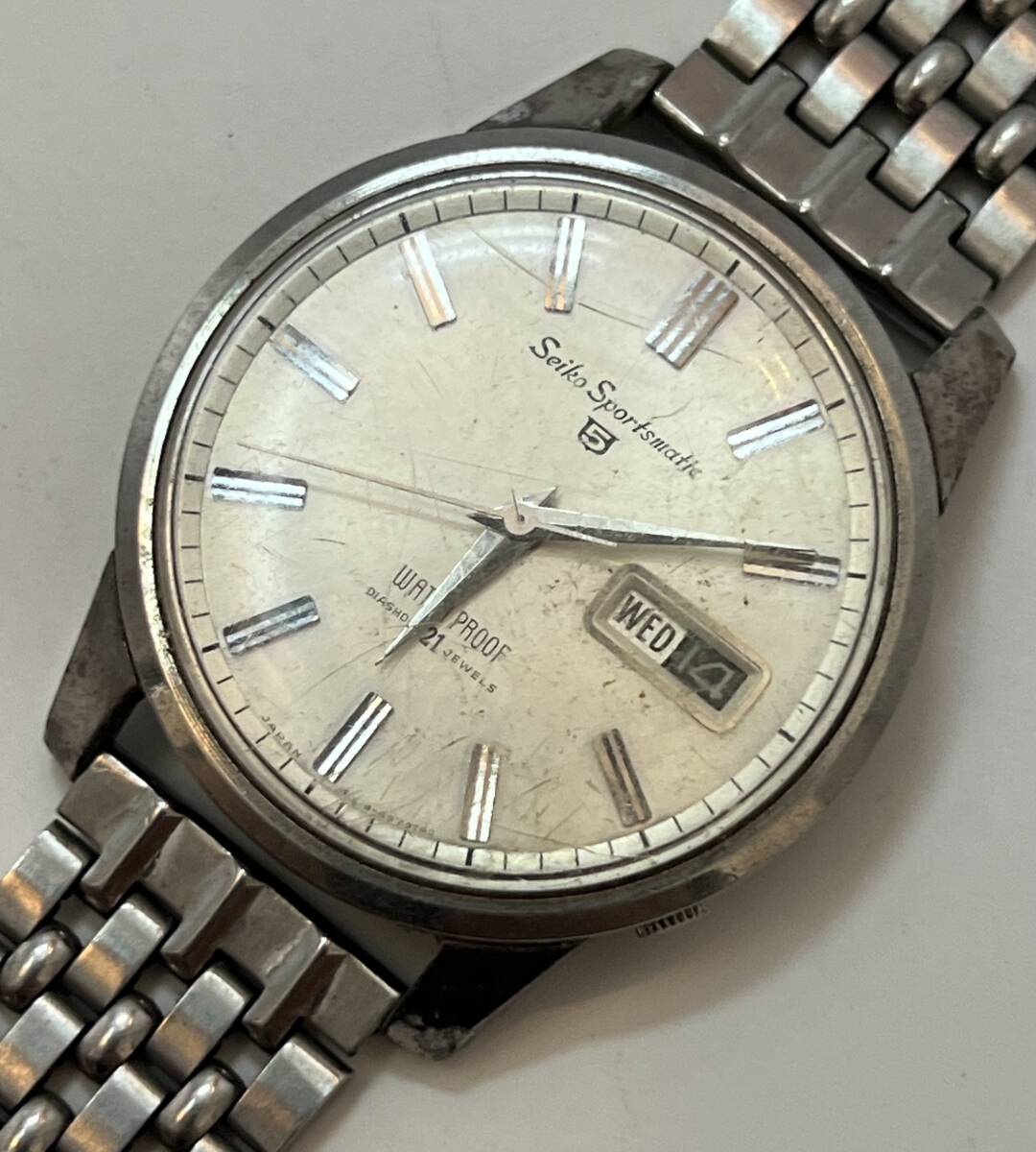動作 SEIKO セイコー スポーツマチック ドルフィン 6619-8970 自動巻き メンズ 腕時計 ベルト切拍卖