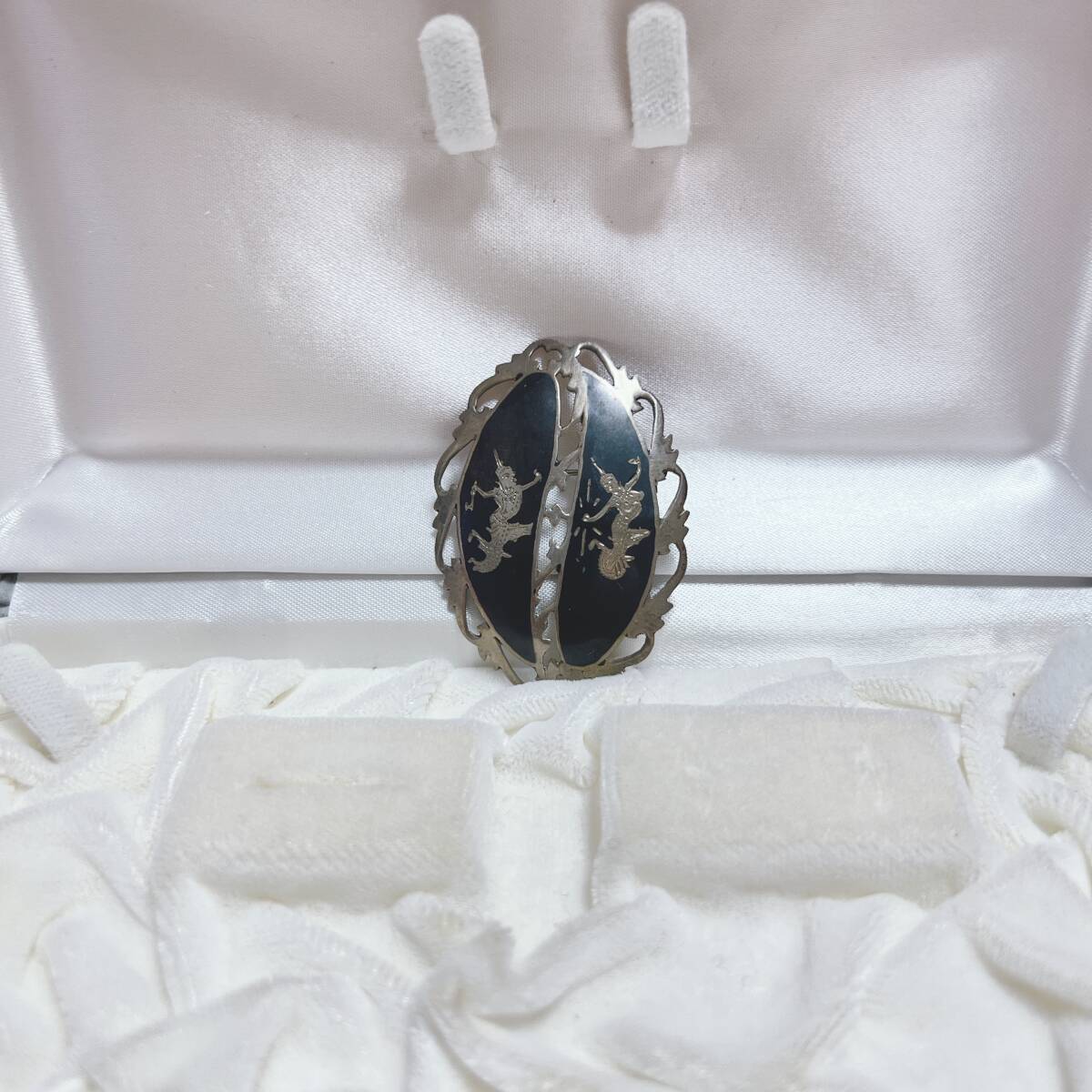 ブローチ シルバー silver SIAM 925 デザイン アンティーク ヴィンテージ EL-1360拍卖