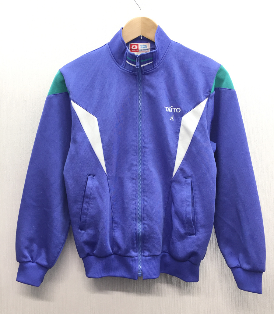 a■TAITOタイトー asicsアシックスデポルテ メイト レトロスポーツジャージ上 拍卖