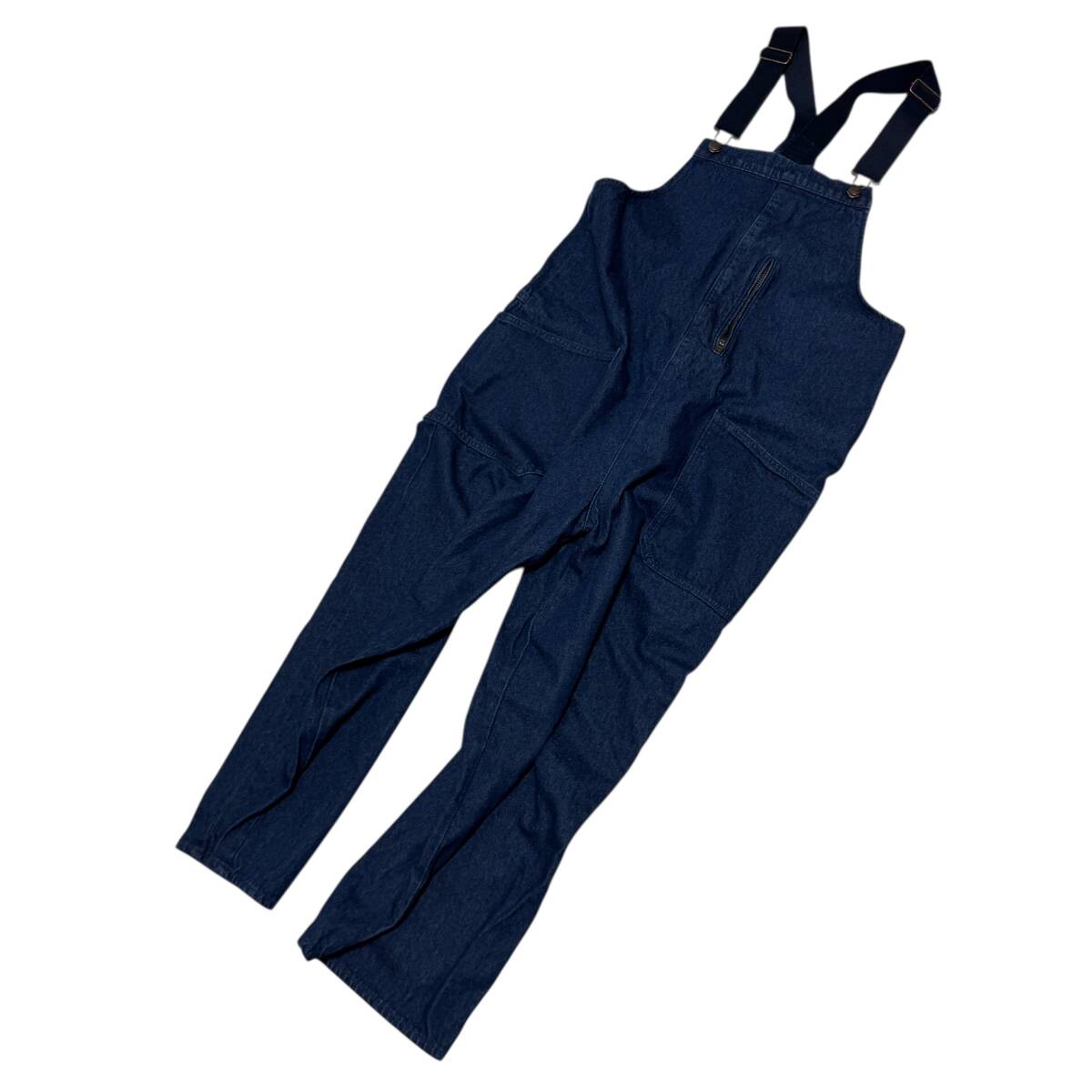 良品 niko and ... ニコアンド S205DL06SW デニム サロペット オーバーオール L インディゴ レディース 25-0908拍卖