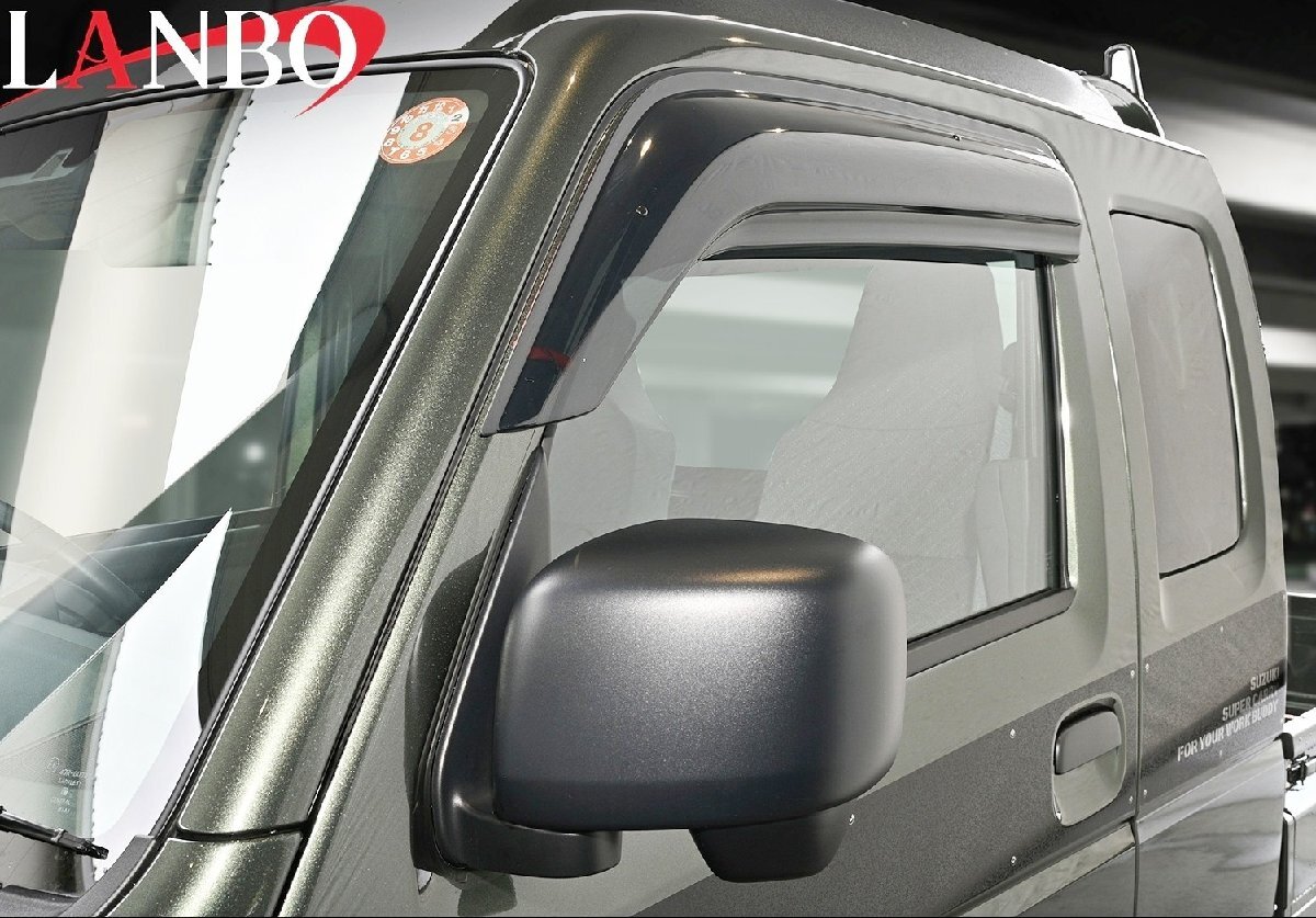 【M's】 マツダ スクラムトラック DG160T (2013.9-) LANBO スタイリッシュドアバイザー サイドバイザー 左右 ランボ 社外 パーツ 部品 DS34拍卖