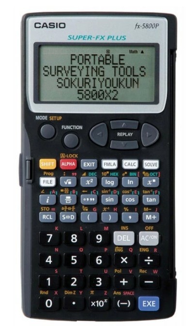 ヤマヨ 測量電卓 即利用くん 5800X2 プログラム関数電卓 携帯測量ツール拍卖