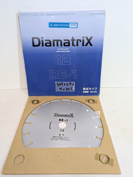 保管品 新品◆乾式 コンクリート 道路カッター 12型◆【ディアマトリックス】DE-1 定価約1.5千円 アスファルト 切断替刃 消耗品 工事 /1拍卖