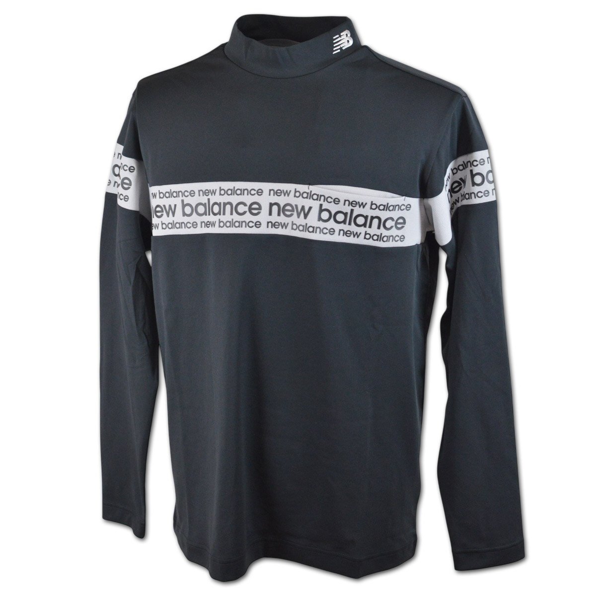 2025秋冬新作【ニューバランス】メンズ 長袖ハイネック M(4) 黒 012-5267002-10 new balance ゴルフ モックネック かっこいい @拍卖