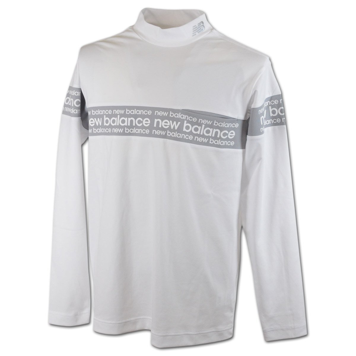 2025秋冬新作【ニューバランス】メンズ 長袖ハイネック L(5) 白 012-5267002-30 new balance ゴルフ モックネック かっこいい @拍卖