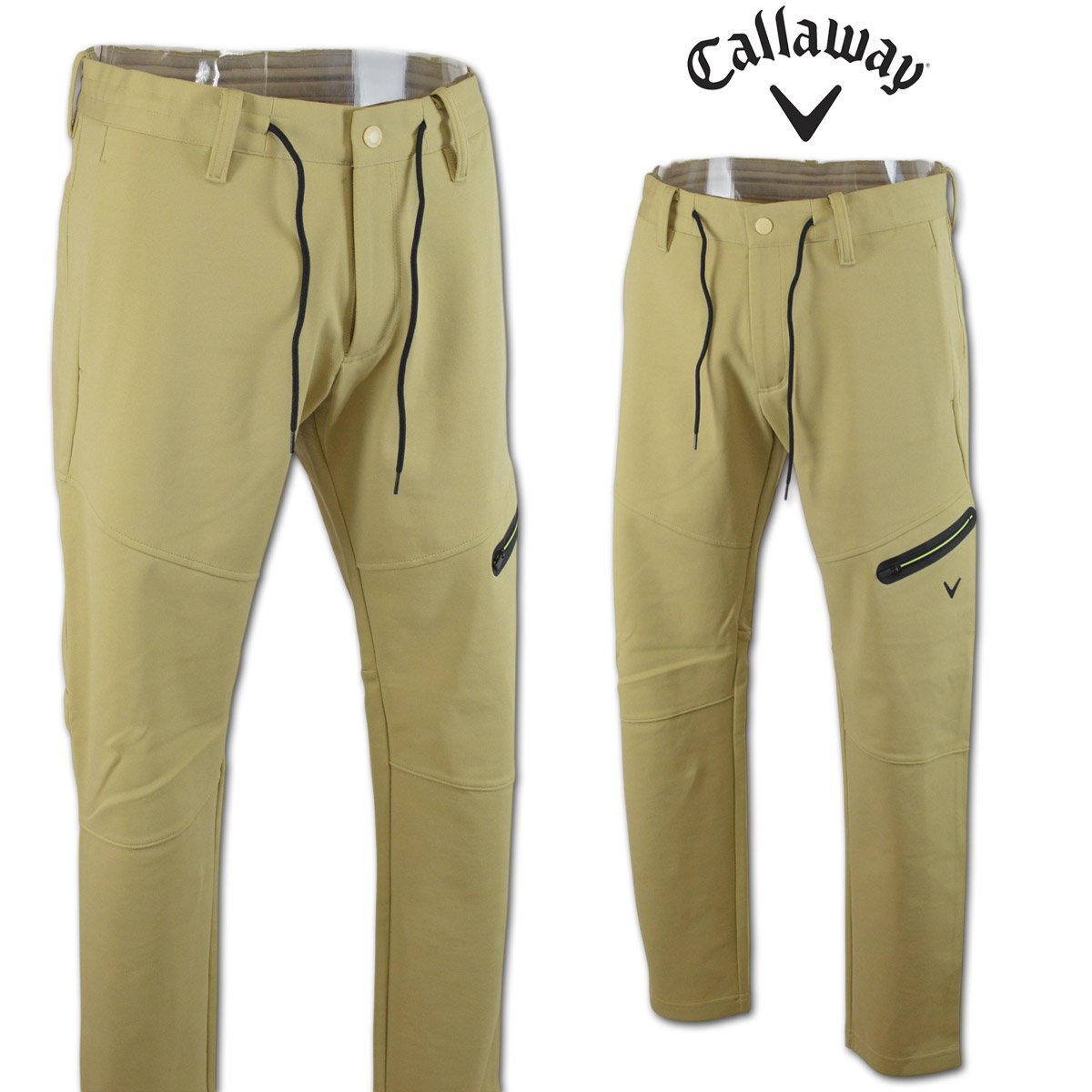 2025秋冬新作【キャロウェイ】メンズパンツ LL ベージュ C25226104-1040 Callaway ゴルフ おしゃれ かっこいい ジョガーパンツ @拍卖