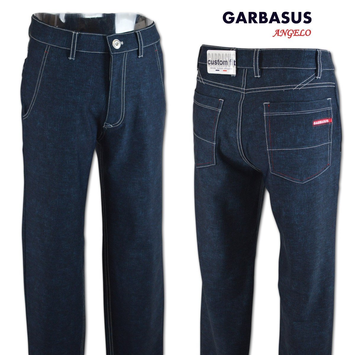 3割引【GARBASUS ガルバス】メンズ パンツ 95cm 紺 45-5305-03-49 アンジェロ 秋冬用 カジュアル ゴルフ おしゃれ かっこいい @拍卖