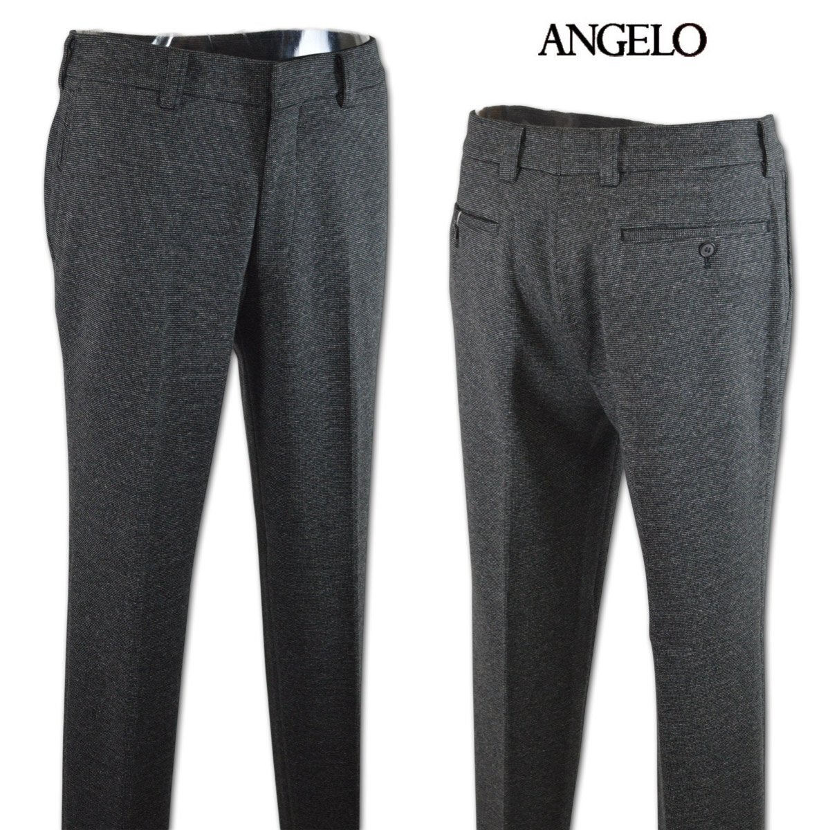 3割引【ANGELO アンジェロ】メンズ パンツ 95cm グレー 45-5001-04-37 カジュアル ゴルフ おしゃれ かっこいい スラックス ワンタック @拍卖