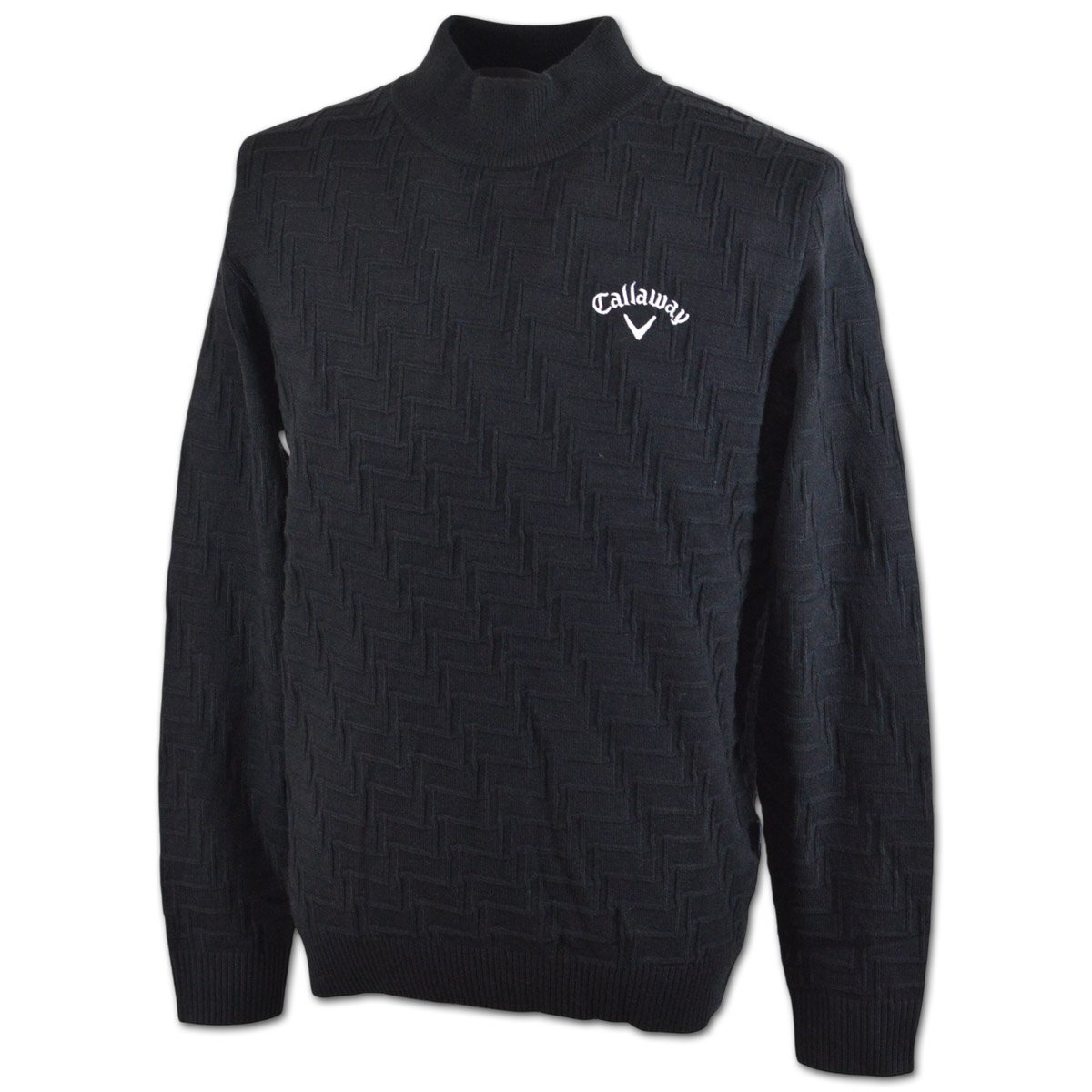 2025秋冬新作【キャロウェイ メンズ】セーター L 黒 C25218104-1010 Callaway ゴルフ かっこいい モックネック ハイネック @拍卖