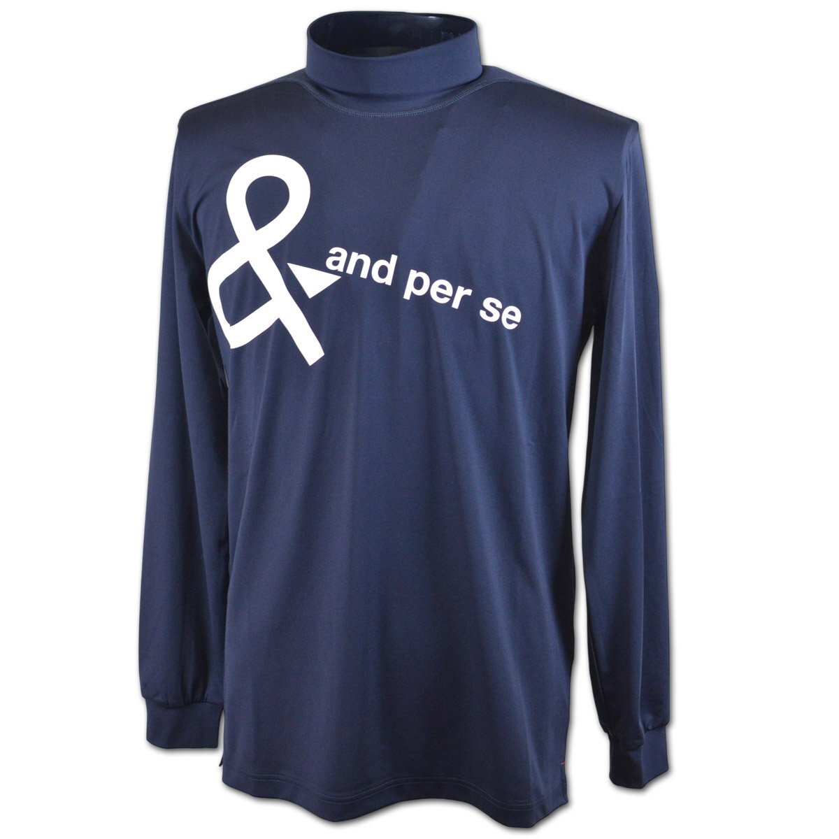 2025秋冬新作【アンパスィ メンズ】長袖ハイネックシャツ LL 紺 AMF9225W2-30 andperse ゴルフ モックネック おしゃれ かっこいい @拍卖