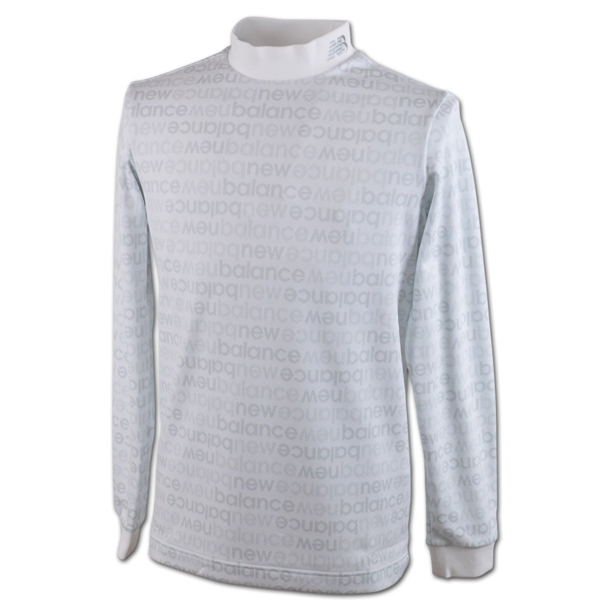 2025秋冬新作【ニューバランス】メンズ 長袖ハイネックシャツ L(5) 白 012-5267005-30 new balance ゴルフ モックネック かっこいい @拍卖