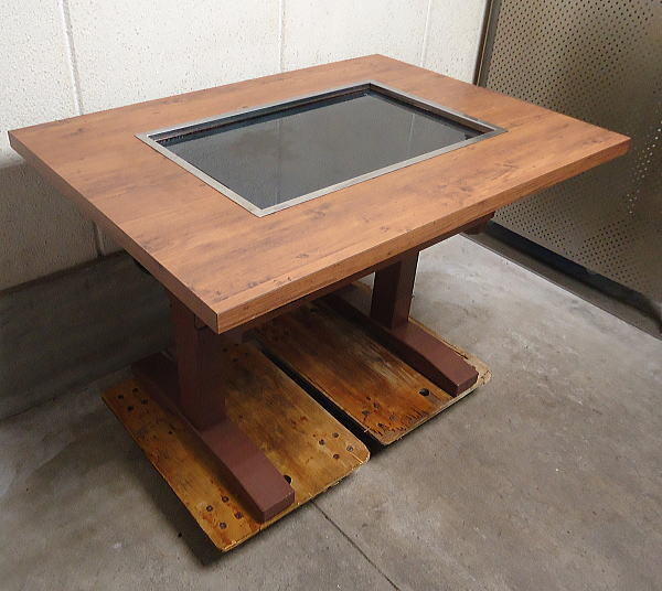 ★中古 ① 業務用 丸友製作所 電気 単相200V テーブル型 グリドル グリラー お好み焼き台 鉄板焼き機 110x80x72cm 作動良好 傷汚有 現状品拍卖