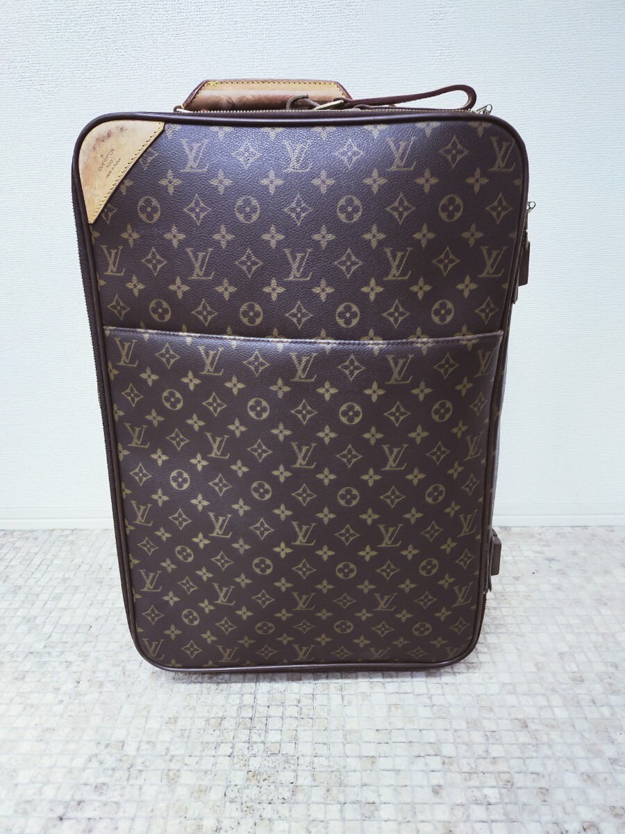 【美品】 ルイヴィトン モノグラム 旧ペガス55 LOUIS VUITTON キャリーケース スーツケース拍卖