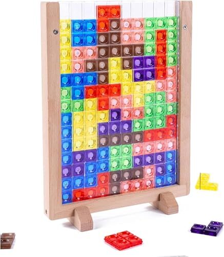 speedhero モンテッソーリ テトリス風のゲーム 賢人パズル 立体パズル 3D テトリス タングラム 木製パズル拍卖