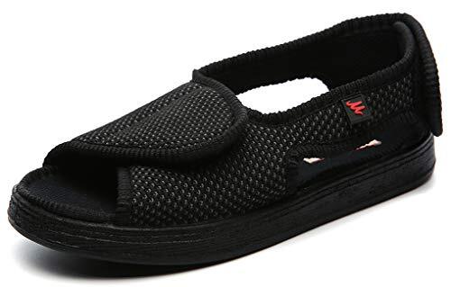 Eagsouni 介護サンダル 介護シューズ メンズ マジックテープ 高齢者用 リハビリ靴 シニアシューズ 甲高 幅広拍卖