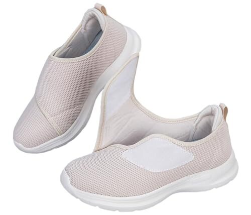 Eagsouni 介護シューズ マジックテープ 靴 シニアシューズ 介護用 高齢者 リハビリ スニーカー 甲高 幅広 メ拍卖