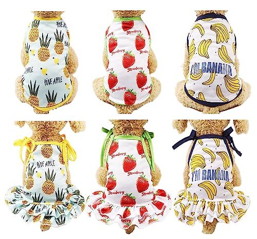 ふく福 可愛い 通気性メッシュ小中型犬服Tシャツ スポーツ服 お散歩お出かけウェアに 春夏服 ドッグウェア ベスト 日焼拍卖